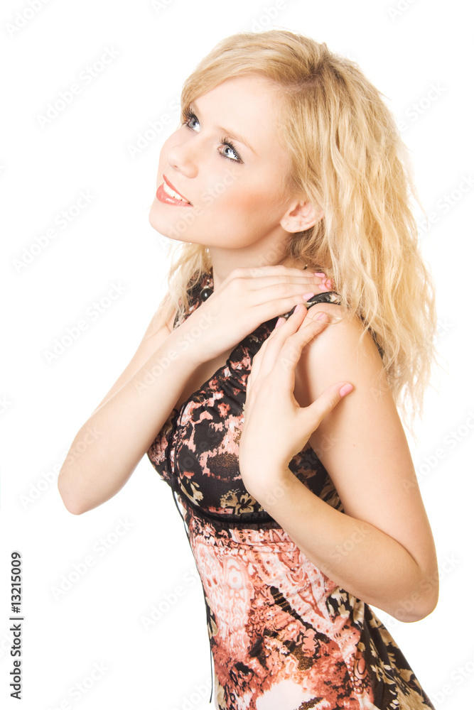 Studio fashion portrait of of a beautiful young girl Studio fashion portrait of of a beautiful young girl