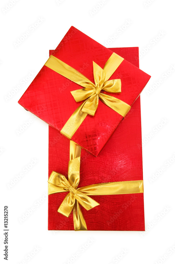 Fototapeta premium Gift boxes isolated on the white background