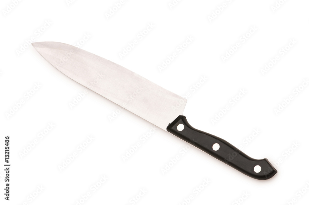 Metal knife isolated on the white background Metal knife isolated on the white background