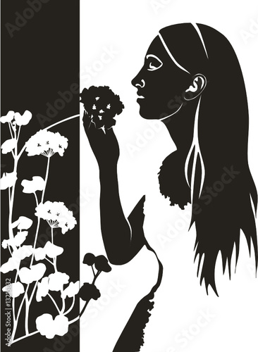 Girl with flower