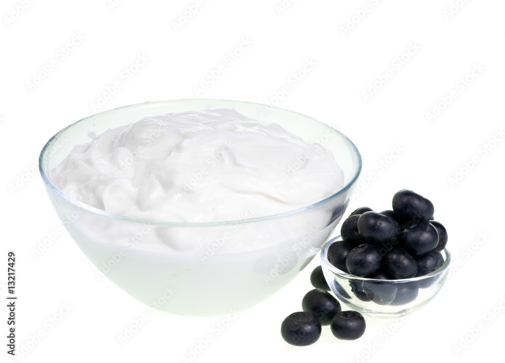 Yogurt and Blueberries Yogurt and Blueberries