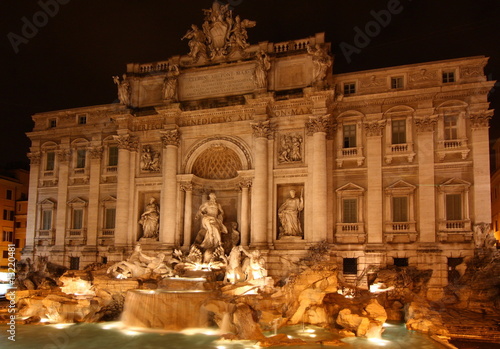 Trevi Fountain at night, Rome, Italy