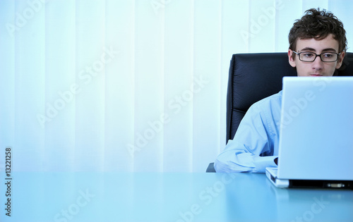 Using laptop