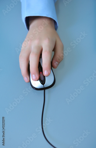 Hand and mouse