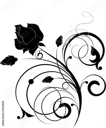 Floral abstraction for design.