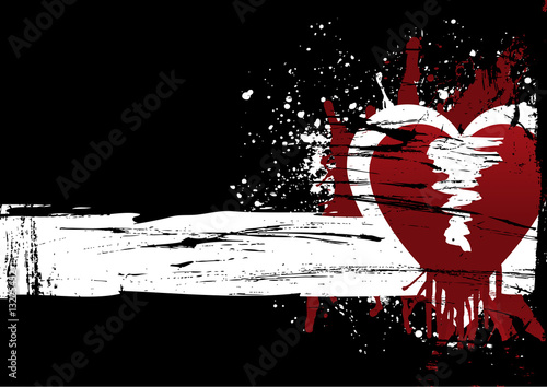 Grunge heart