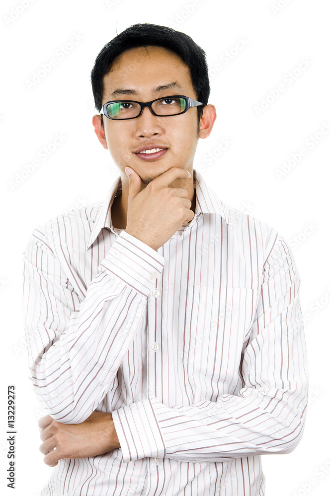 Asian businessman on white background Asian businessman on white background