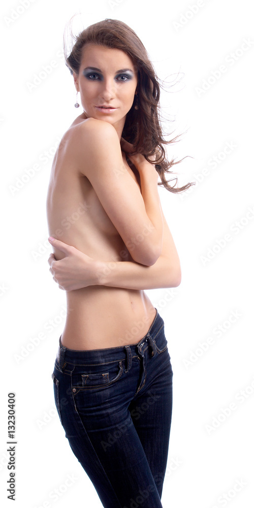 Naklejka premium attractive young model