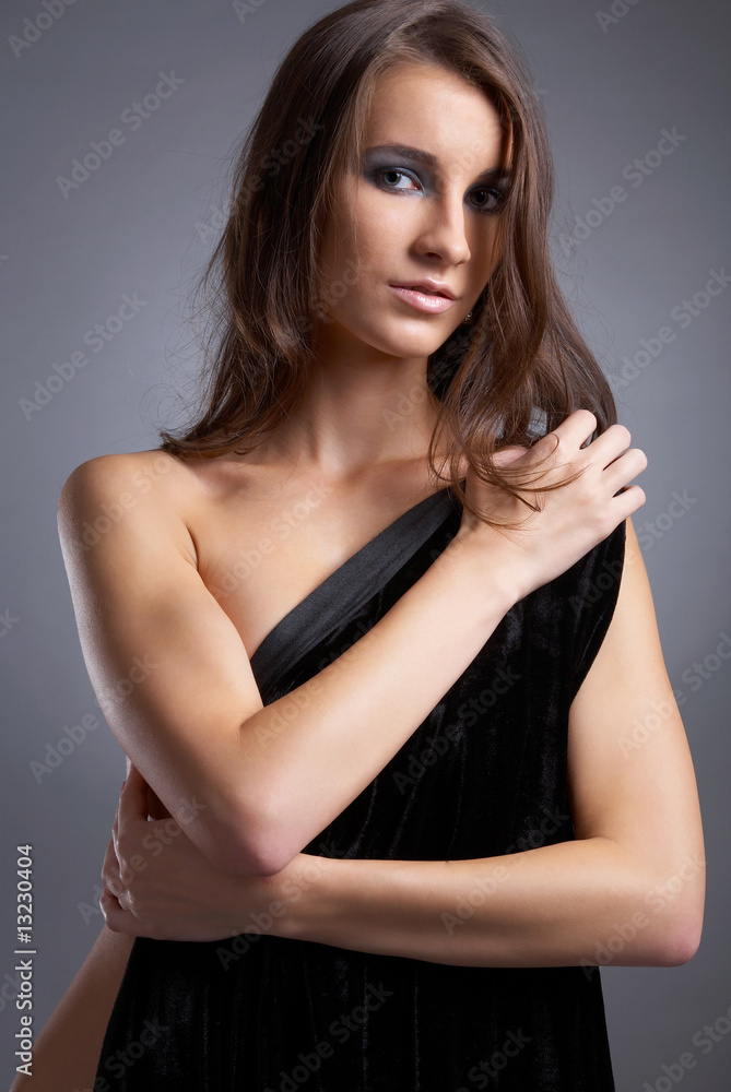 Naklejka premium beautiful model
