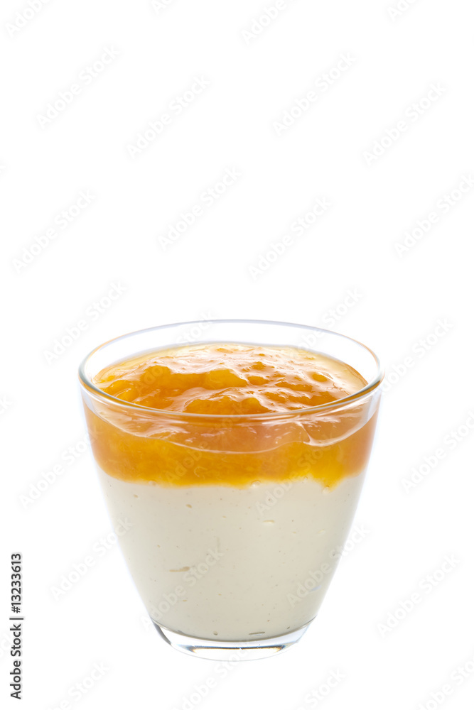 Fresh curd with apricot mousse Fresh curd with apricot mousse