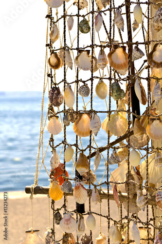 Detail image from a greek touristic shop on a Greek island photo