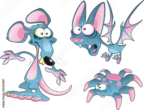 Bat, Mouse and Spider