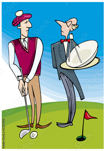 Lord playing golf