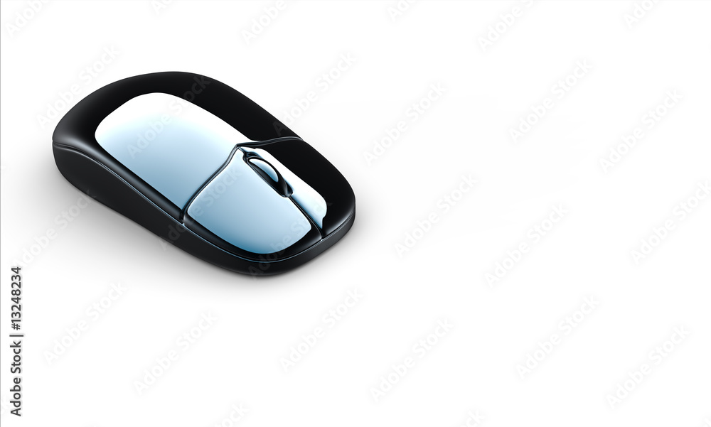 Modern computer mouse isolated on white background Modern computer mouse isolated on white background