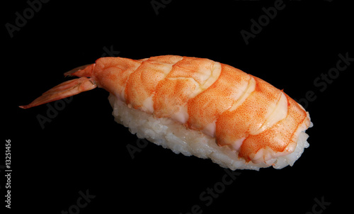japanese sushi with shrimp