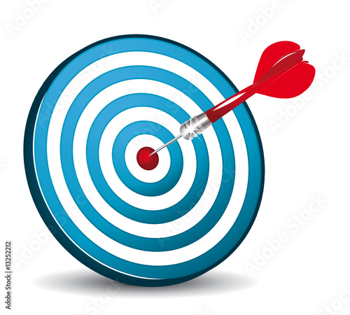 Target and arrow challenge concept
