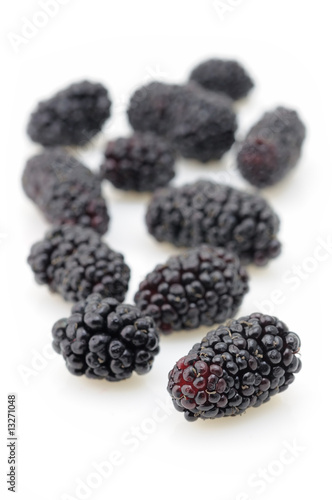 Blackberries closeup