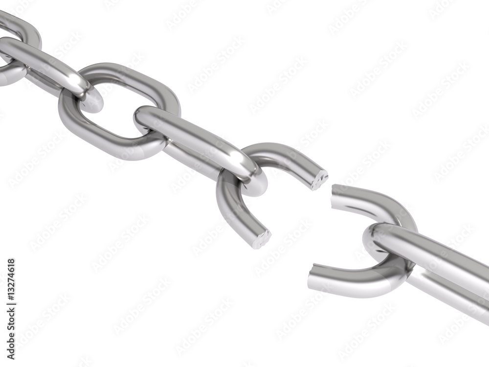 Fototapeta premium Broken chain