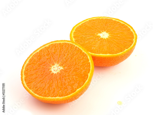 ideal orange isolated on white