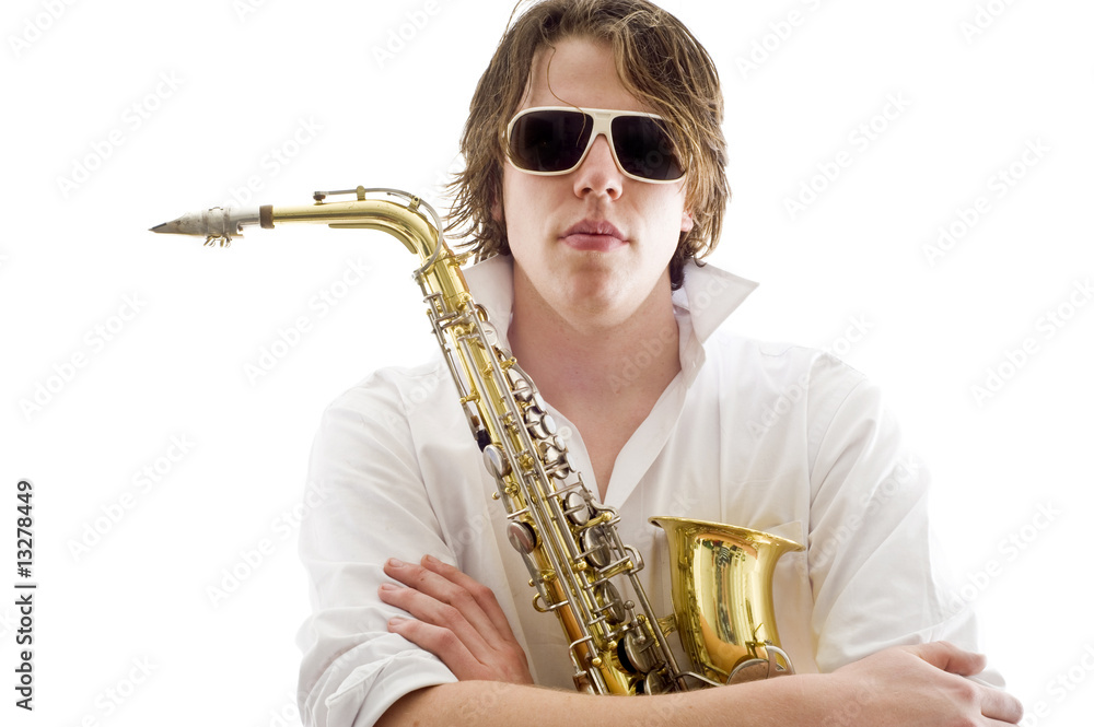 Fototapeta premium The saxophone player