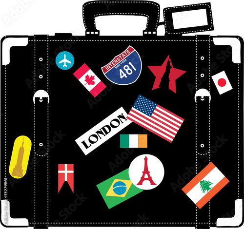Suitcase for traveler.