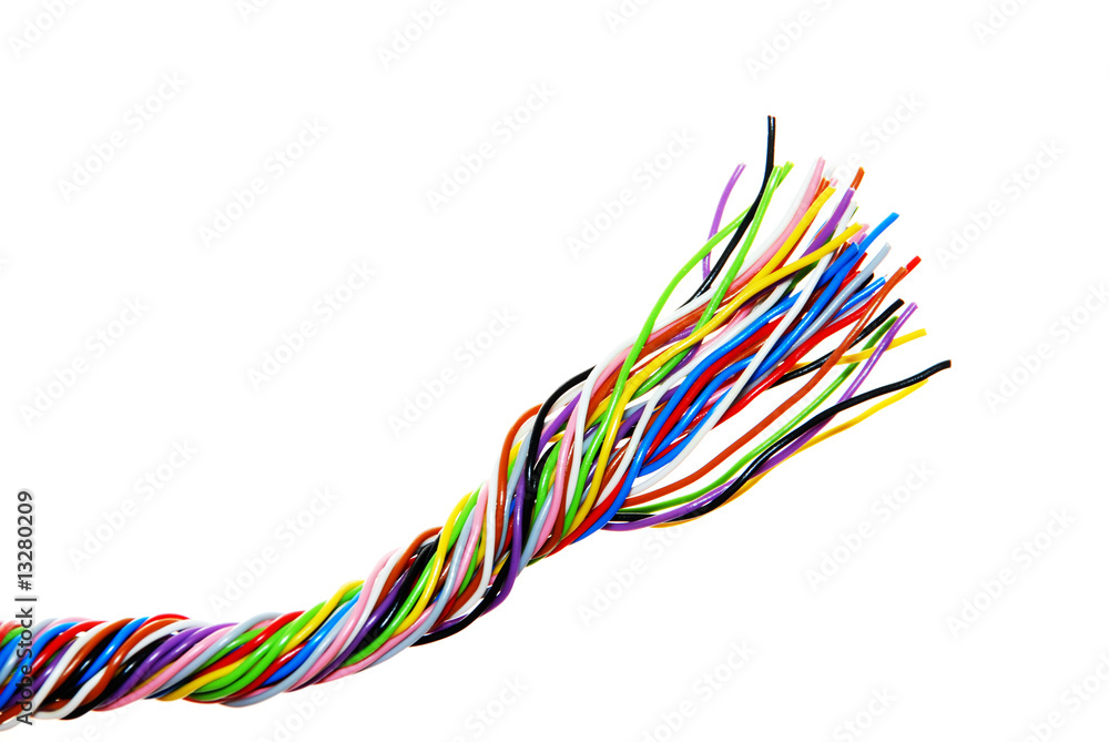 The braided color computer cable