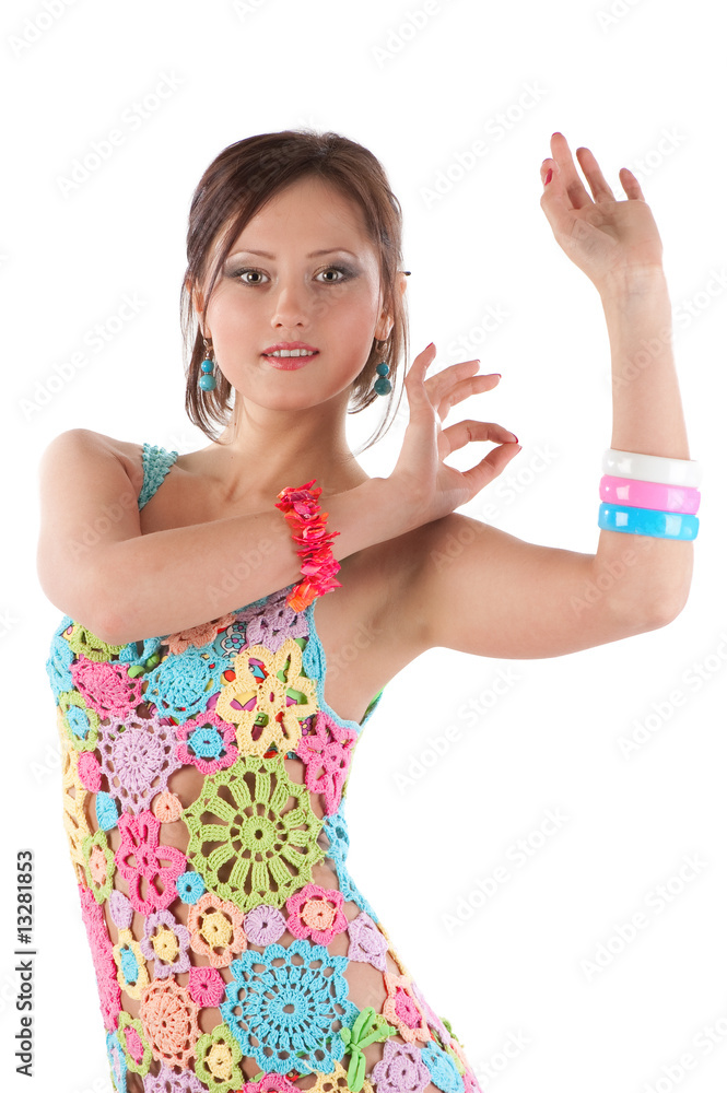 young woman dancing young woman dancing