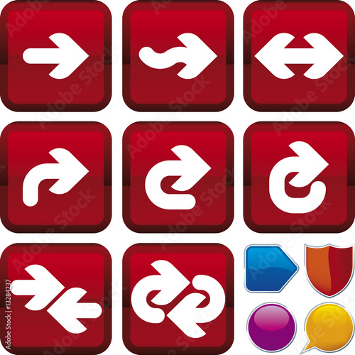 direction icon set