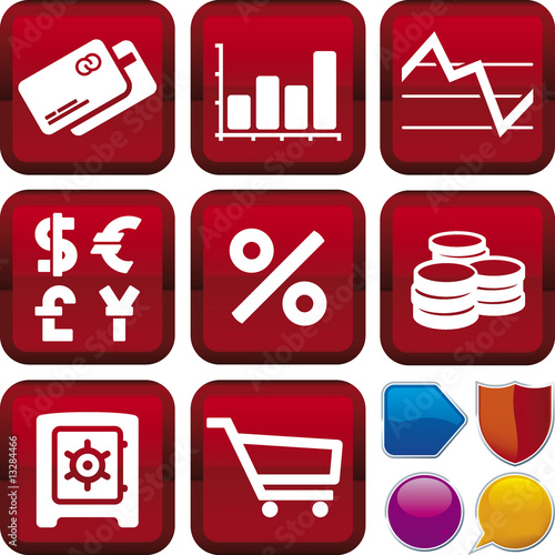 finance icon set