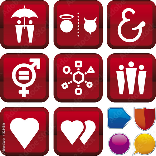 relationship icon set