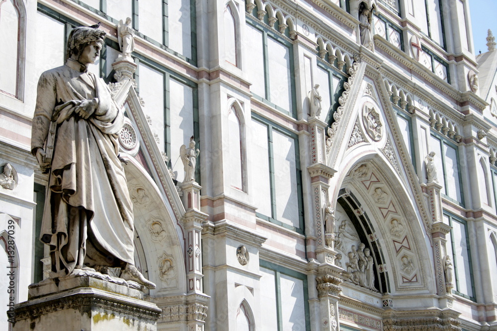 Obraz premium Florenz, Dante Alighieri, San Miniato al Monte, Toskana, Italy
