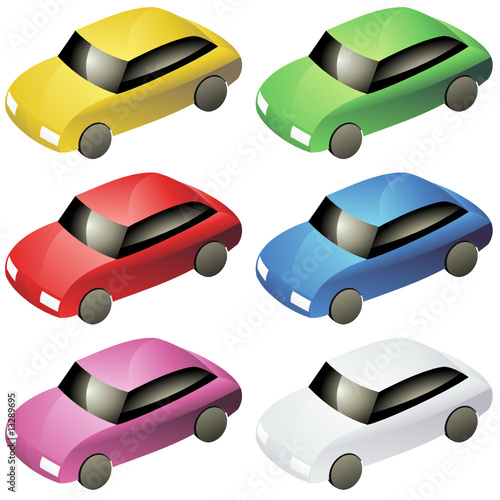 Voiture en couleur (détouré)