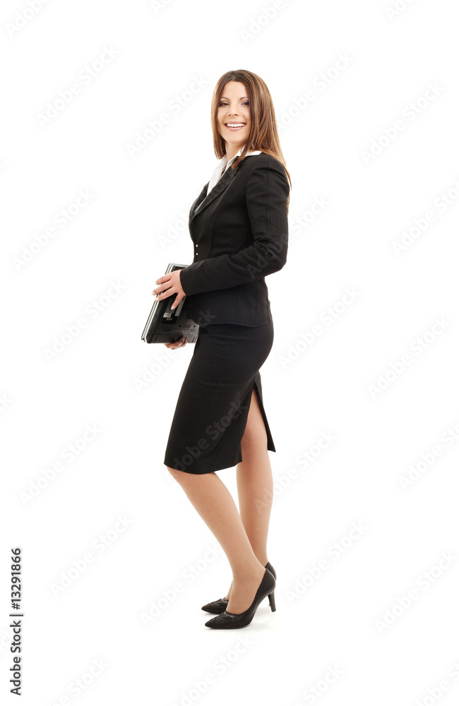 businesswoman with laptop computer businesswoman with laptop computer