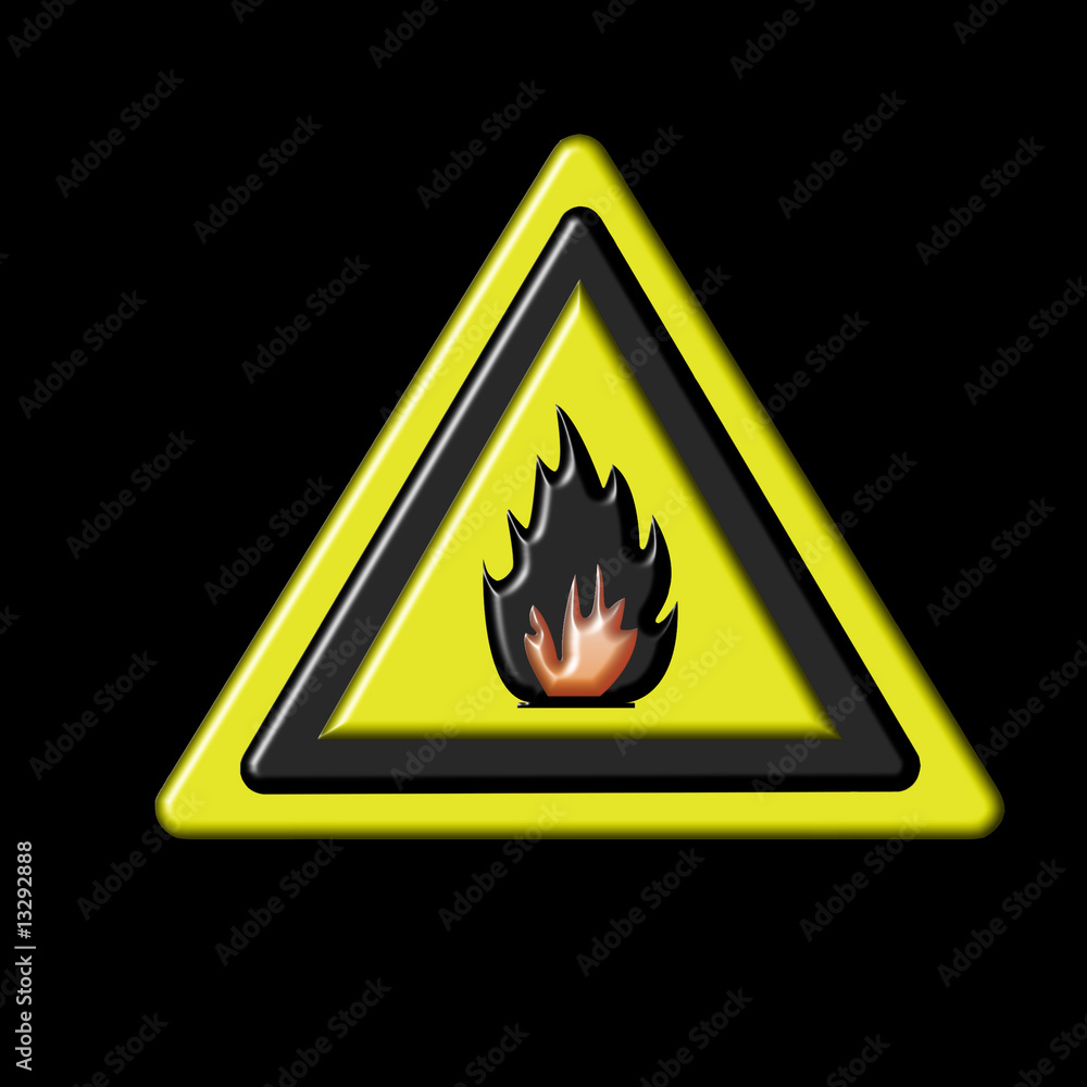 flammable sign flammable sign