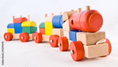 Wooden Toy Train photo