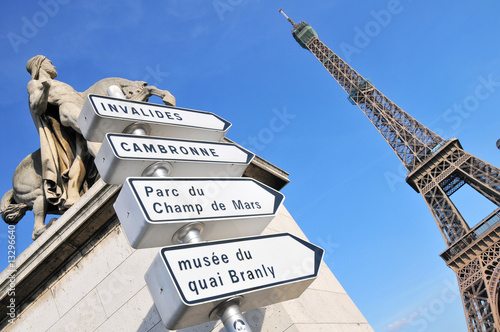 Photography Paris et panneaux