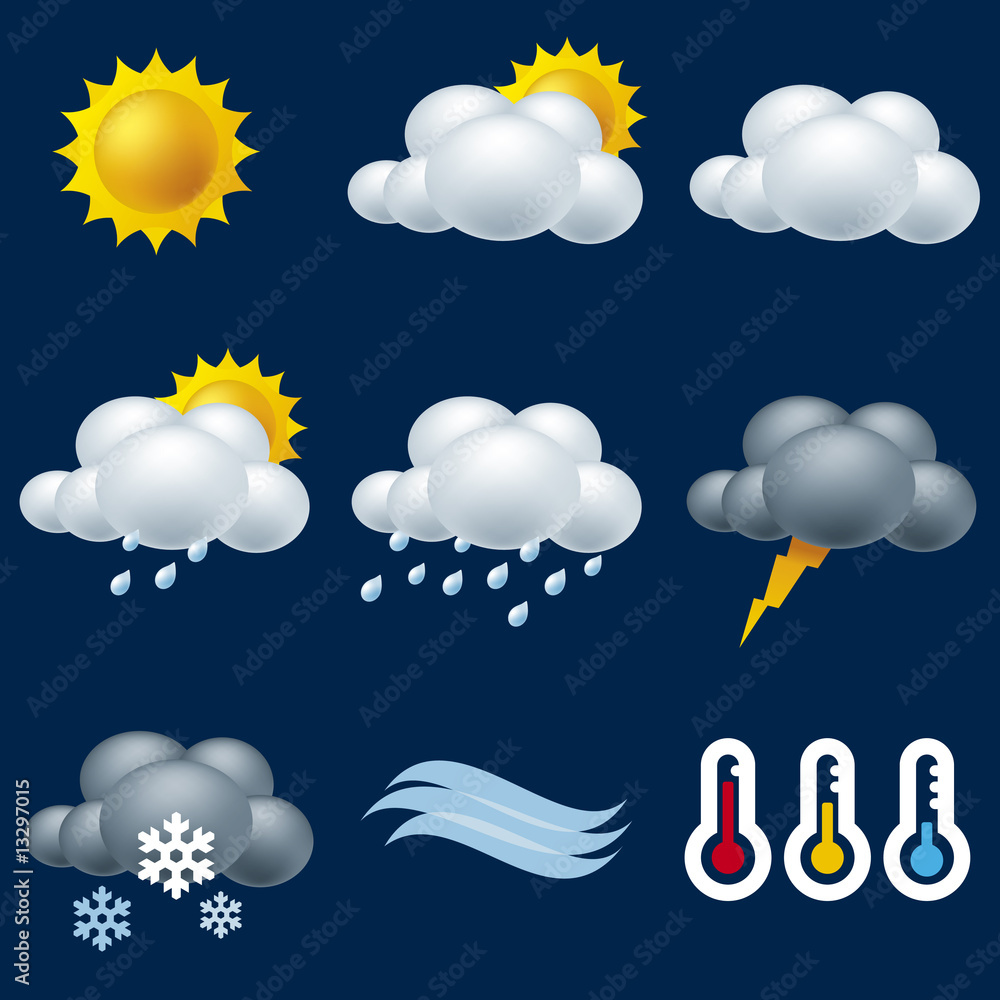 climate icons climate icons