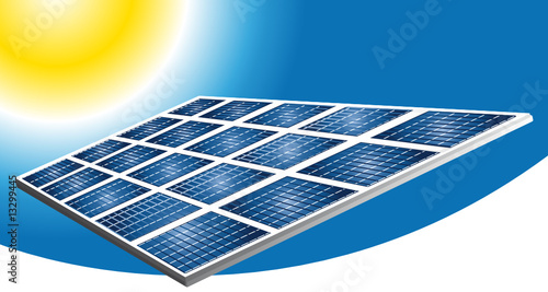 Solar panels banner