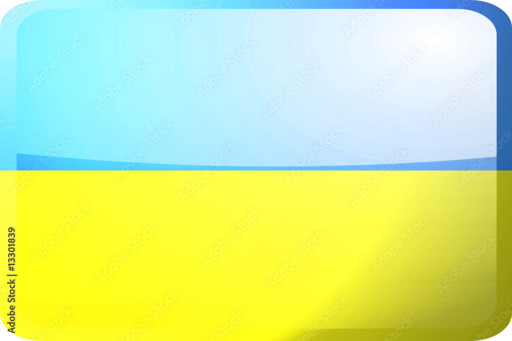 Flag of Ukraine button