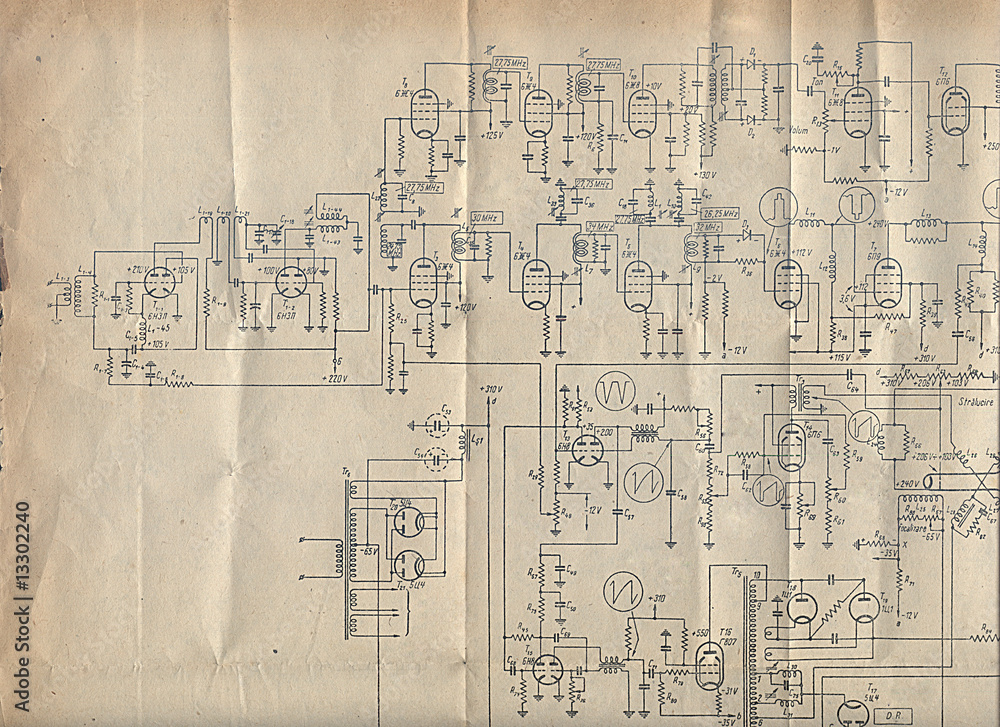 Old electronics diagram