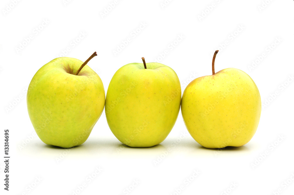 Three green apples Three green apples