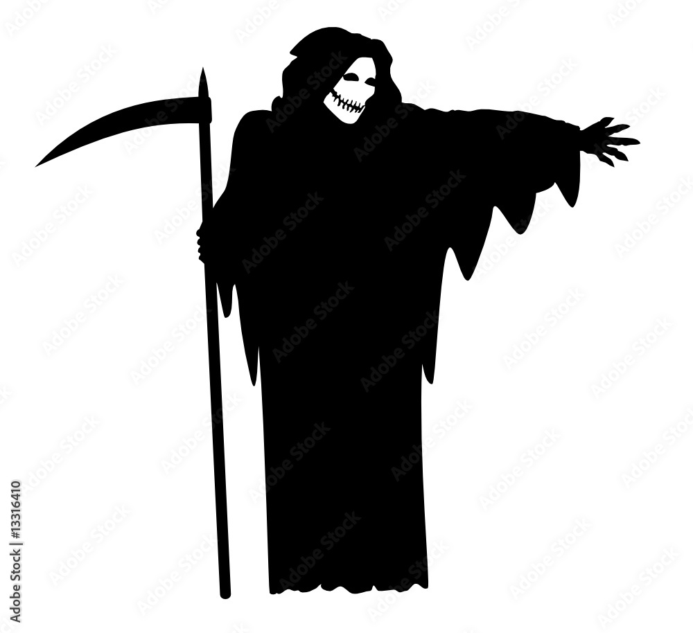La Faucheuse  The Grim Reaper Stock Vector | Adobe Stock