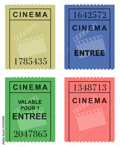 Tickets de cinéma