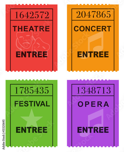 Tickets spectacles