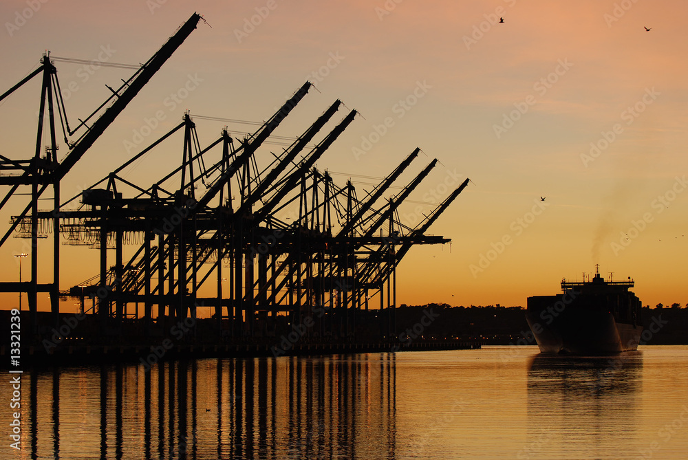 ship at shipping docks