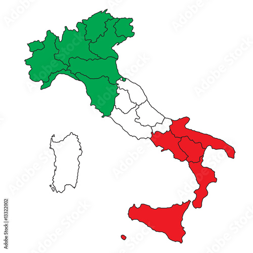 italia tricolore Stock Vector | Adobe Stock