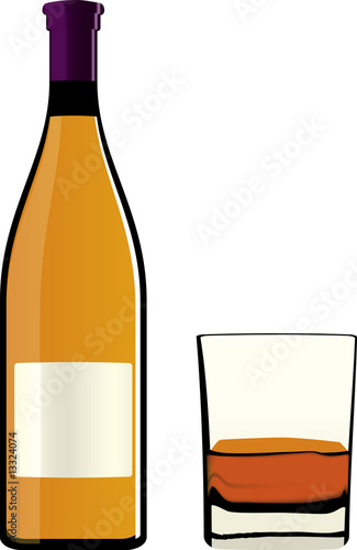 bottle and glass