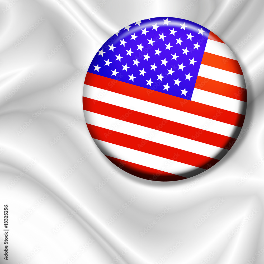 Bandiera Americana Che Sventola Le Spille Degli Stati Uniti - Foto 11