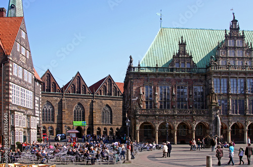 Marktplatz Bremen mit Rathaus