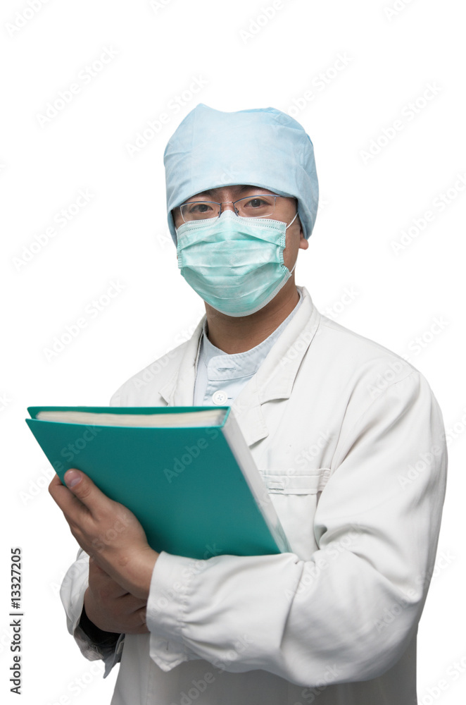 doctor holding a folder doctor holding a folder